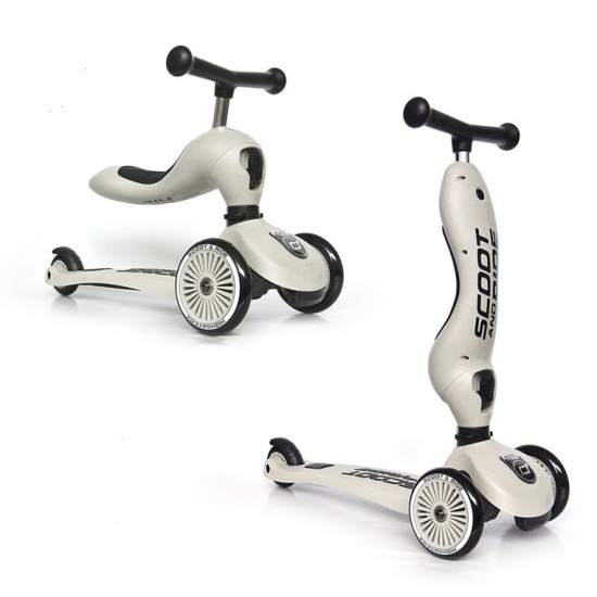Paspirtukas SCOOT & RIDE ash 1-5 metų